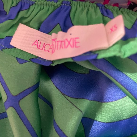 Alice & Trixie Spaghetti Strap Maxi with Greek Key Trim Size XS (Excellent Cond) - Picture 6 of 6